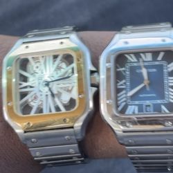 Cartier Watch Blue Face 