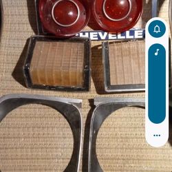 71-72 Chevelle Headlight Bezels, Pk Lamps, Tail Lens
