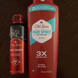 Old Spice Body Wash +  Body Spray 