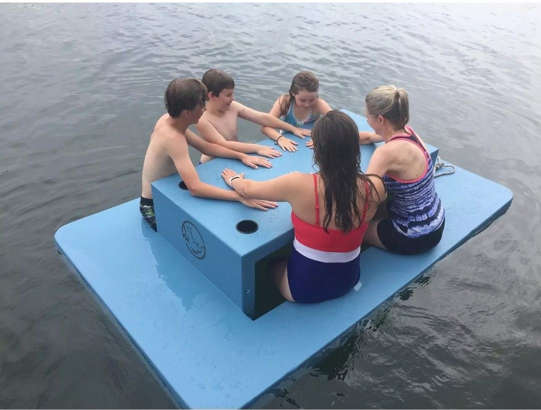 NEW. USED 1 TIME. FLOATING PICNIC TABLE