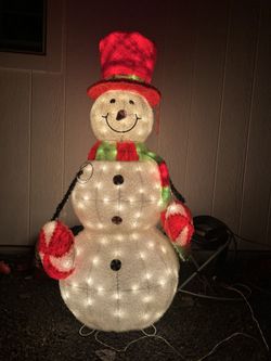 Lighted Snow Man