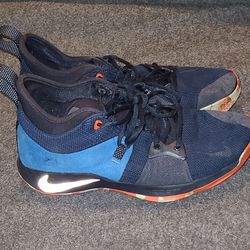 Nike Paul George 2 OKC Men's Basketball Shoes Blue, Size 10.5 AJ2039-400