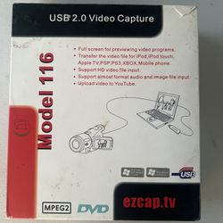 USB 2.0 Audio Video Capture Recorder Grabber For VHS,V8 Hi8,8mm,TV,camcorder