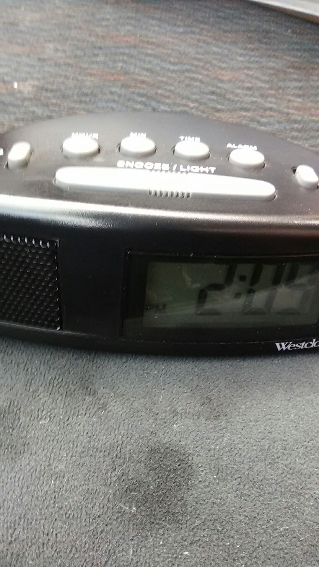 Westclox battery operated alarm clock