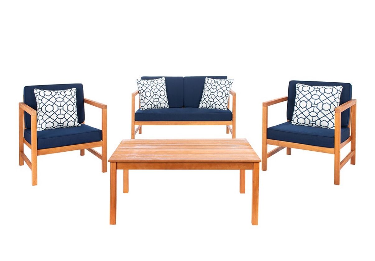 4 Piece Patio Set w/ Cushions