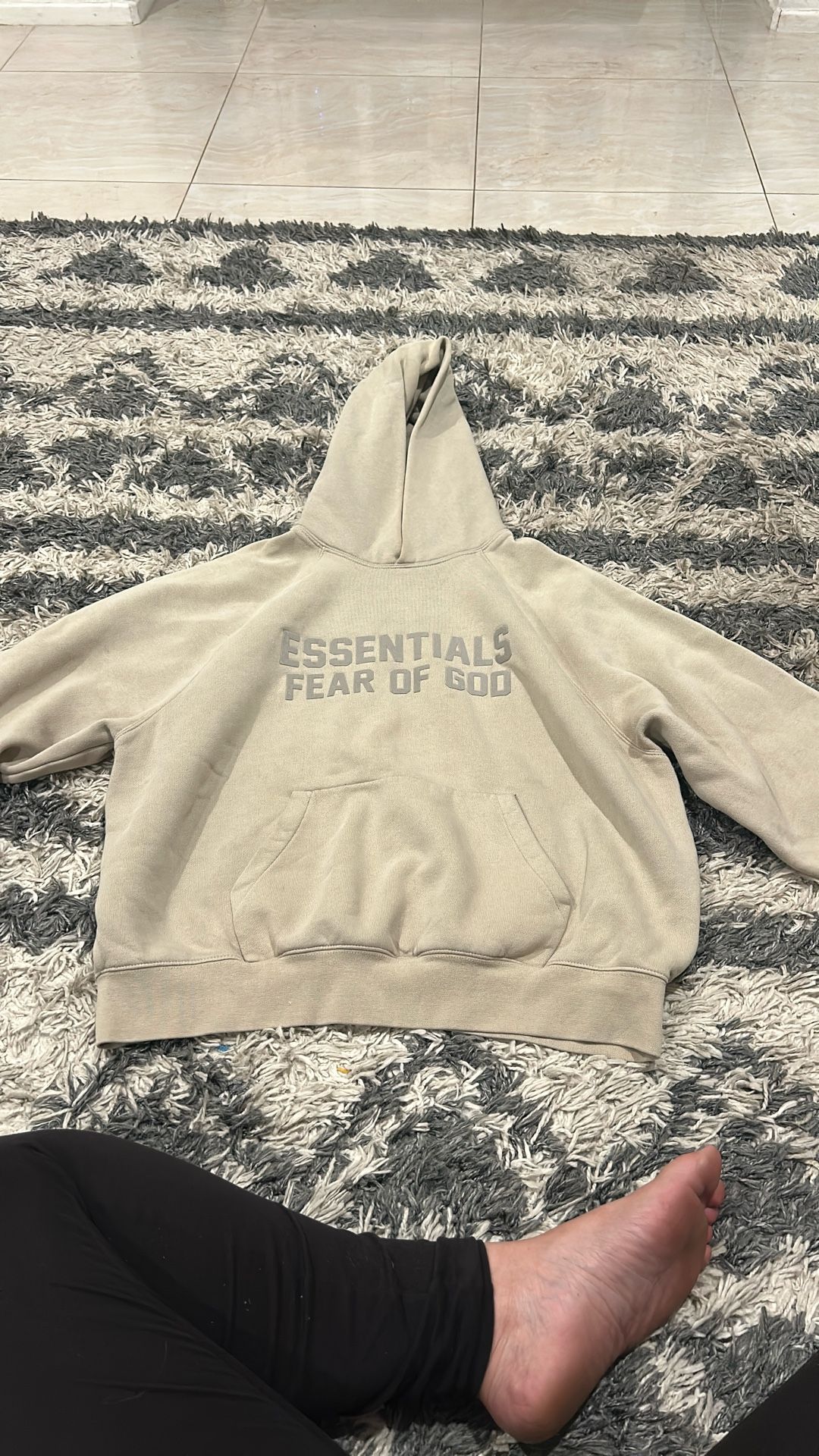 Essentials Tan Hoodie, Size S 