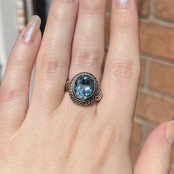 Blue Topaz Ring 