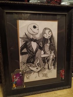 Nightmare Before Christmas Charcoal Painting for Best offer