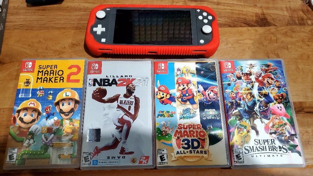 Nintendo Switch Lite With Games