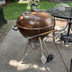 Weber Original Kettle Premium Charcoal Grill, 22-Inch, Copper
