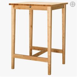 7 x Ikea Bjorkudden Birch Bar Table