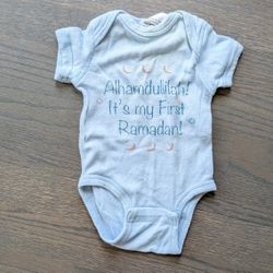 Rabbit Skins Baby Bodysuit First Ramadan, Newborn