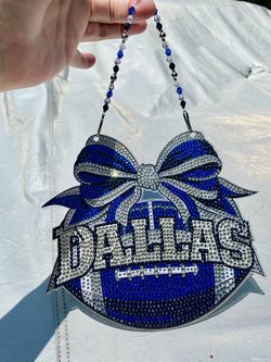 Dallas Football Diamond Art Sun Catcher with Crystal Hanger Handmade