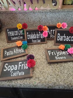  Chalkboard Food Signs