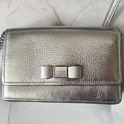 Kate Spade Holiday Metallic Bow Crossbody Bag Purse