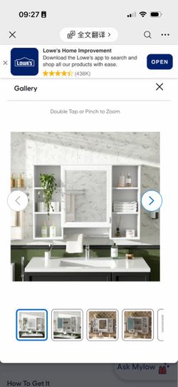 Forclover Medicine Cabinet 41-in x 28.7-in Surface Mount White Mirrored Rectangle Soft Close Medicine Cabinet