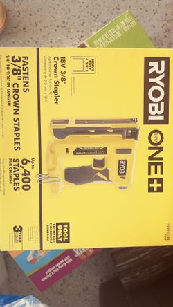 Ryobi ONE+ 3/8" Crown Stapler – Brand New, Never Opened!
