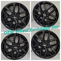 Perfect 22" Escalade Gloss Black Wheels Rims OEM GM