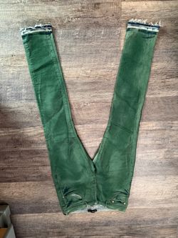Green purple jeans size 34