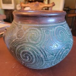 Vintage HANDMADE Rainforest Pot
