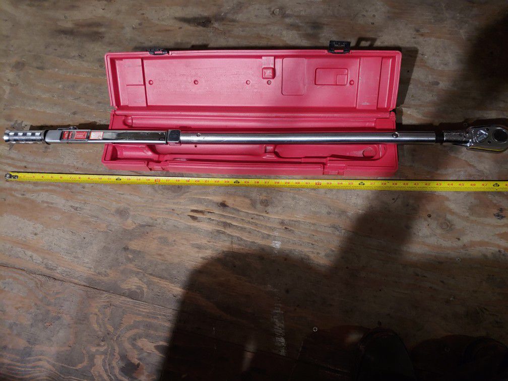 Snap on 3/4" drive torque wrench