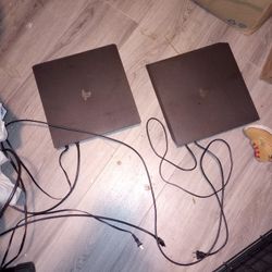 2 PS 4s.  No Controller 