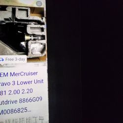 OEM Mercruiser  Bravo 3 Lower Unit 