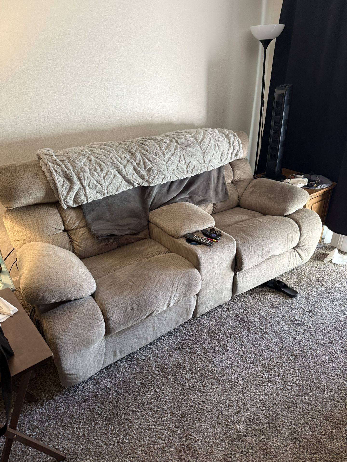 Double Recliner Couch