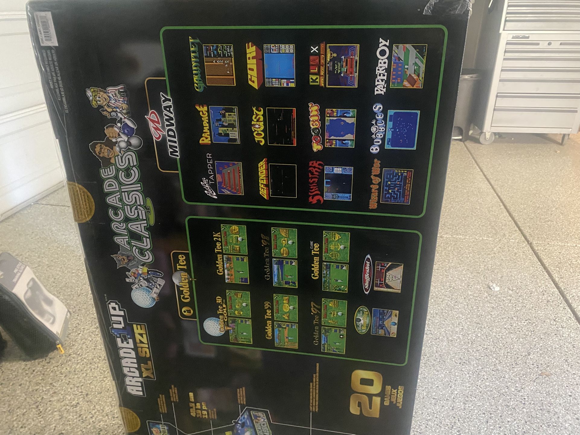 Arcade1up Golden Tee 3D x Midway XL Deluxe Arcade Machine