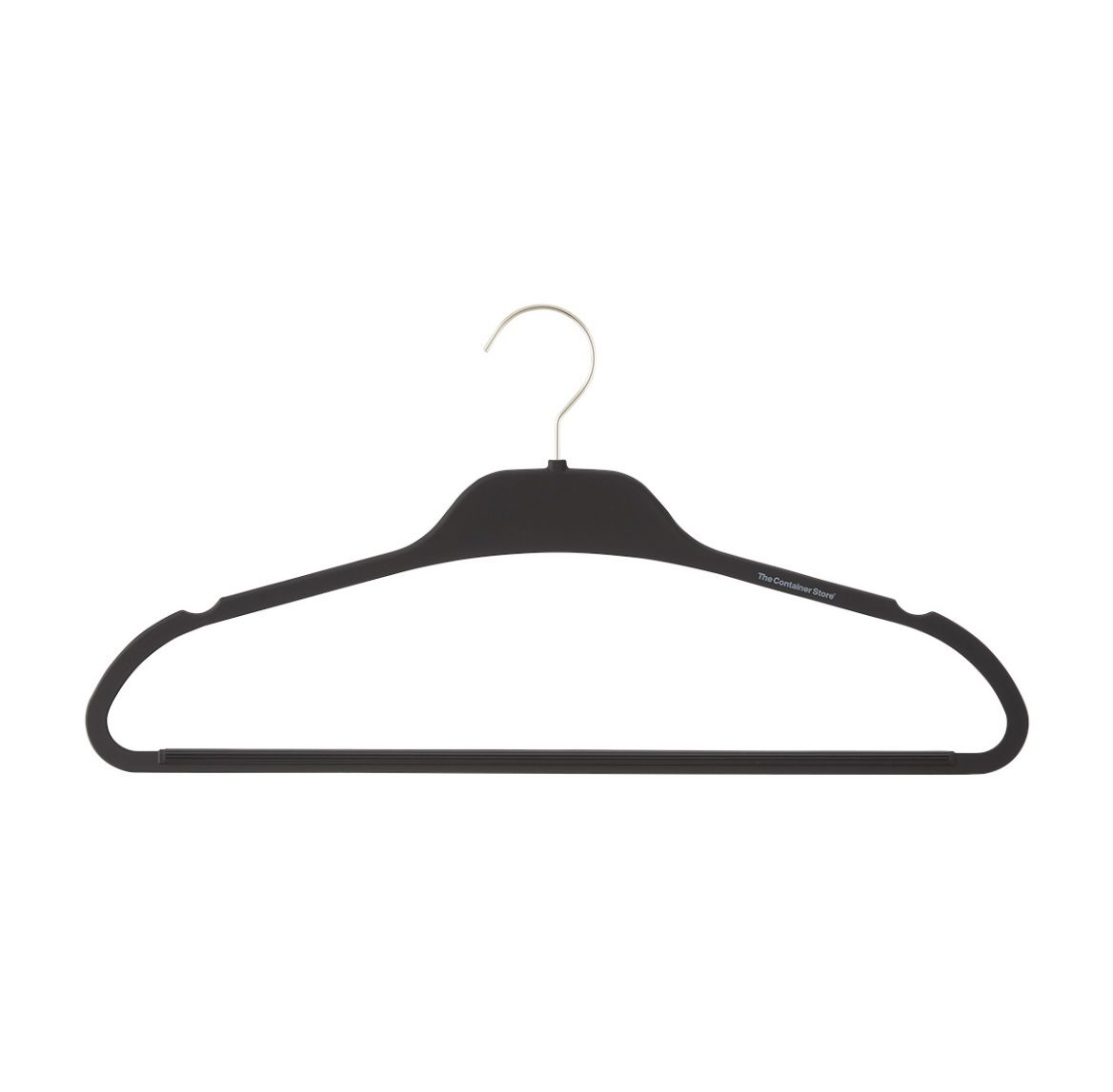 50 Non-Slip Rubberized Hangers (The Container Store)