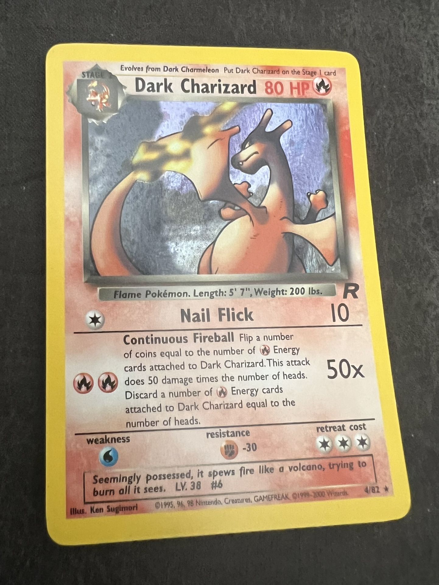 Dark Charizard Holo 4/82 Team Rocket
