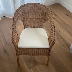 Rattan Chair With Pad