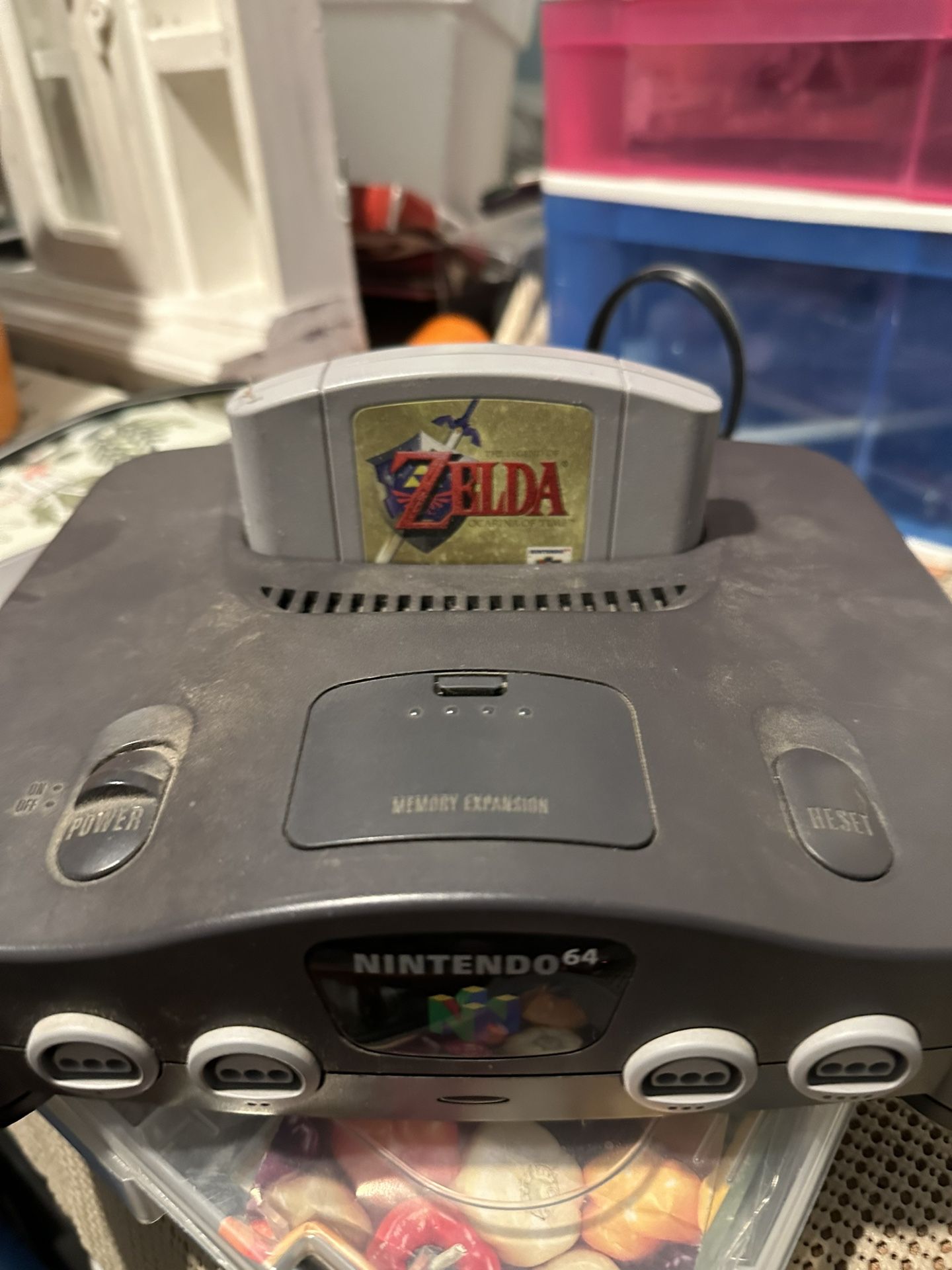 Nintendo 64 With Zelda Game