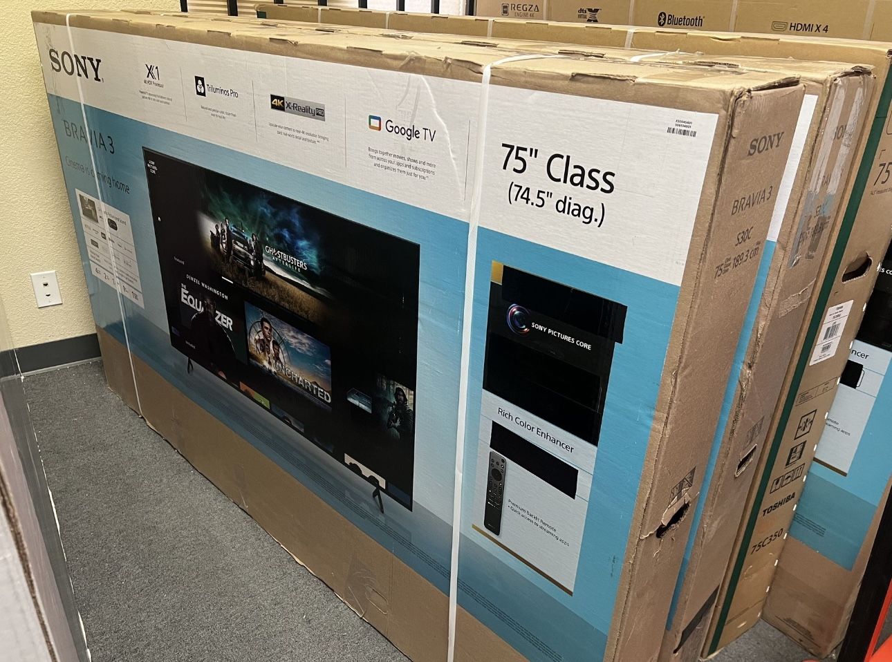75” Sony Bravia 4K Smart Google Tv