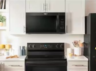 NEW Whirlpool Over-the-Range Microwave Hood Combination – BLACK