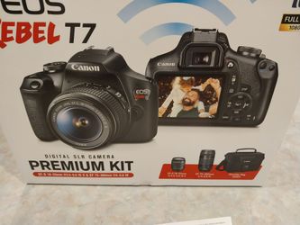 Canon EOS Rebel T7 DSLR Premium Kit FREE SHIPPING
