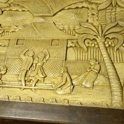 Hand Carved Dining Table And China Hutch