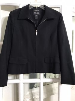 Women’s Black Jacket Lined Inside Zipper
