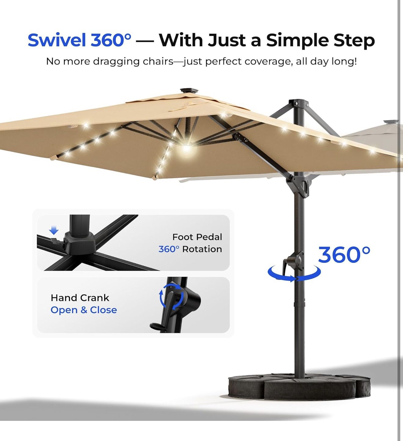 corner patio umbrellas PURPLE LEAF Large Rectangular Porch Umbrella Outside Cantilever Yard Umbrella Shooting Rest Bag Team:Houston Astros lift operation Buy Jordan Alpha Backpack
