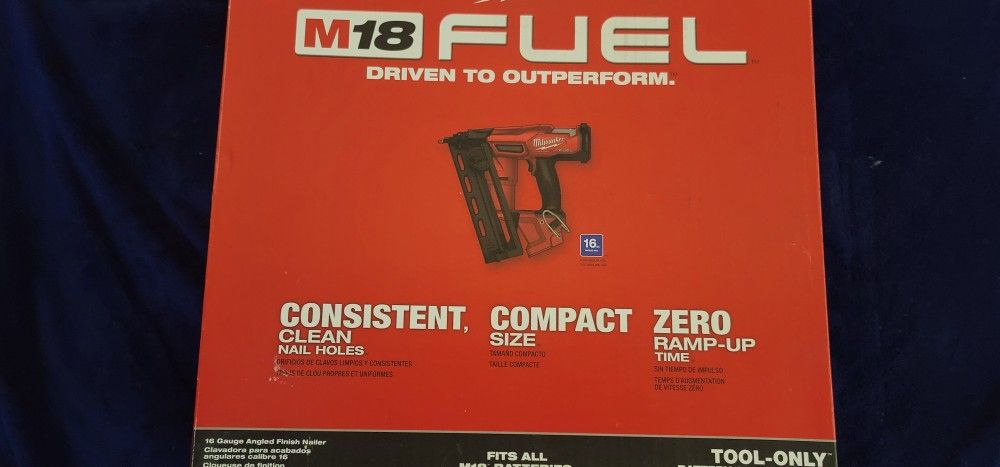 MILWAUKEE 16 GAUGE GEN 2 FINISH NAILER NEW $260