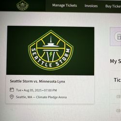 Queen Phee!  Seattle Storm vs Minnesota Lynx