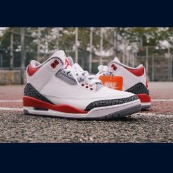 Jordan 3 Fire Red size 9 & 10