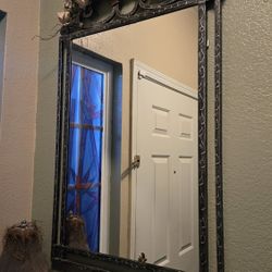 Rectangle Mirror With Metal Frame