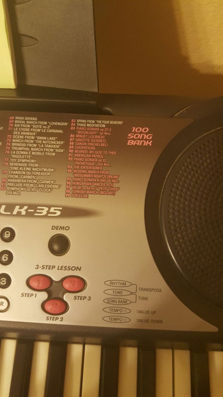 CASIO LK 35 KEY LIGHTING SYSTEM - Main Image