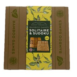 New Bamboo Games Solitaire & Sudoku 2 In 1 UK Robert Fredrick Sealed 1+ Player