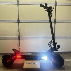 Electric Scooter NANROBOT LS7+ Specs Top speed 70Mph 81 Miles Range 