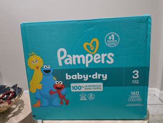👶 NEW Pampers Baby‑Dry Diapers – Size 3 (160 Count)