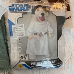 Princess Leia Dog Costume -used