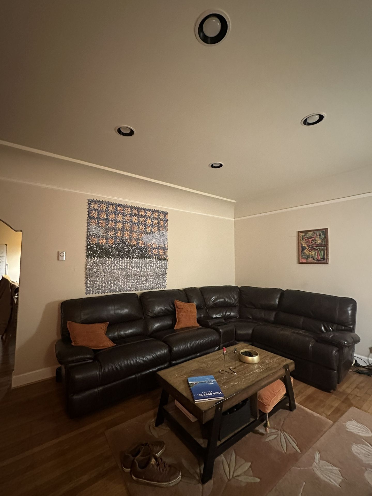 Leather Recliner Sectional