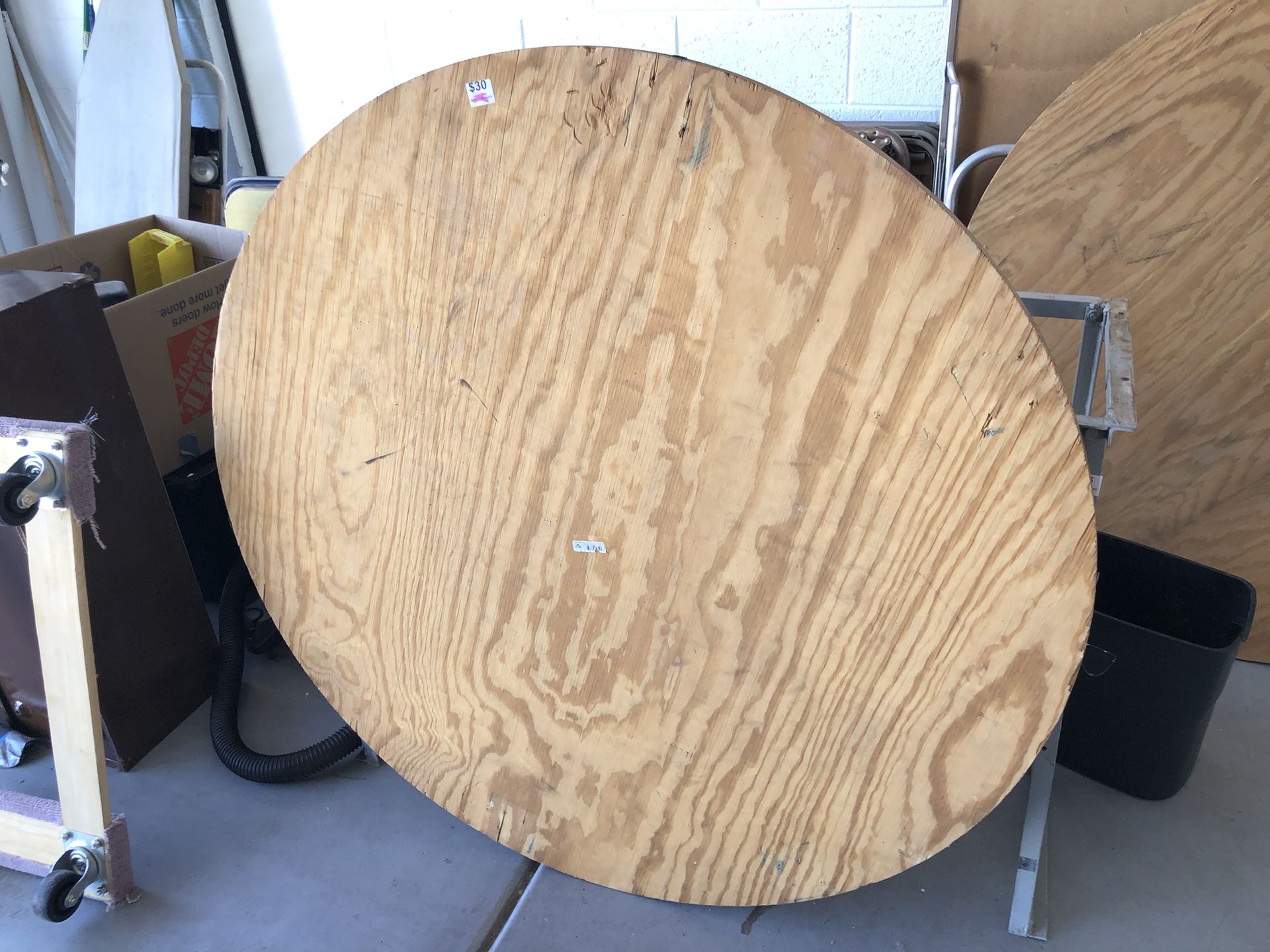 Plywood Table Rounds